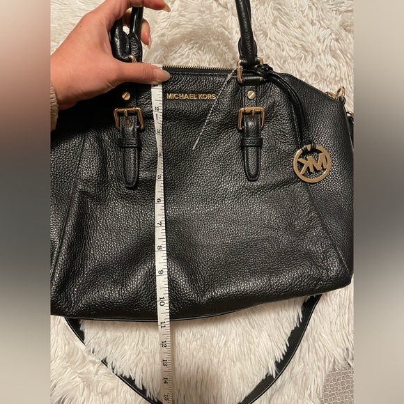 Michael Kors Ciara Pebbled Leather Satchel - Picture 7 of 11